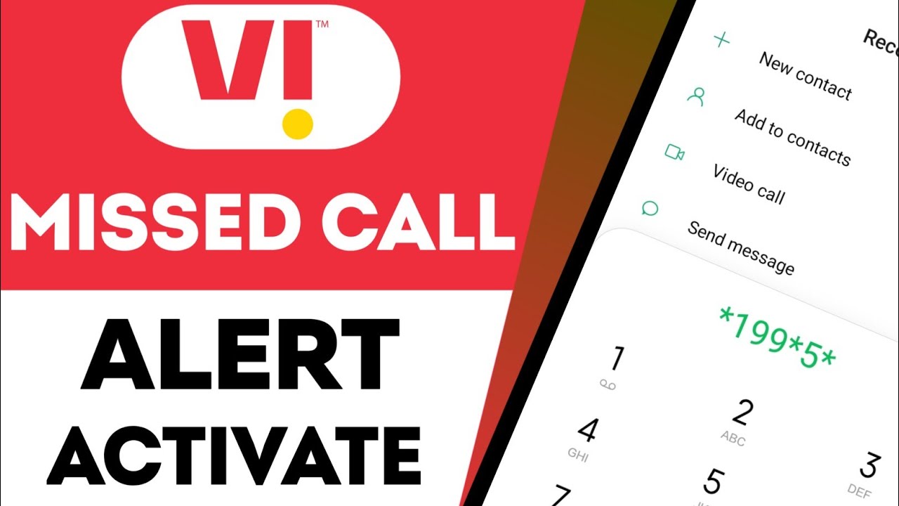 How To Activate Missed Call Alert In Vi | Vi Missed Call Alert Activation (Vodafone Idea)