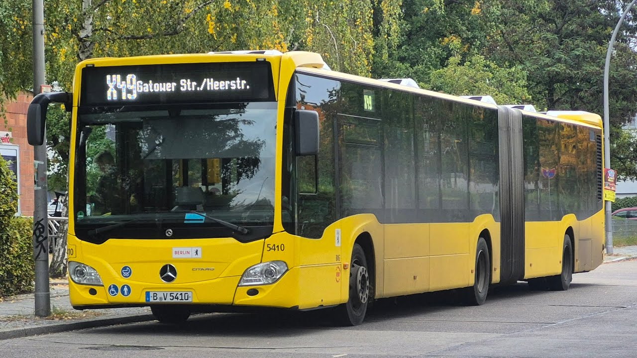 Bus Berlin | Aussetzerfahrt im X49 von Im Spektef./Schulzentr. bis Gatower Str./Heerstr. im MB GN21 
