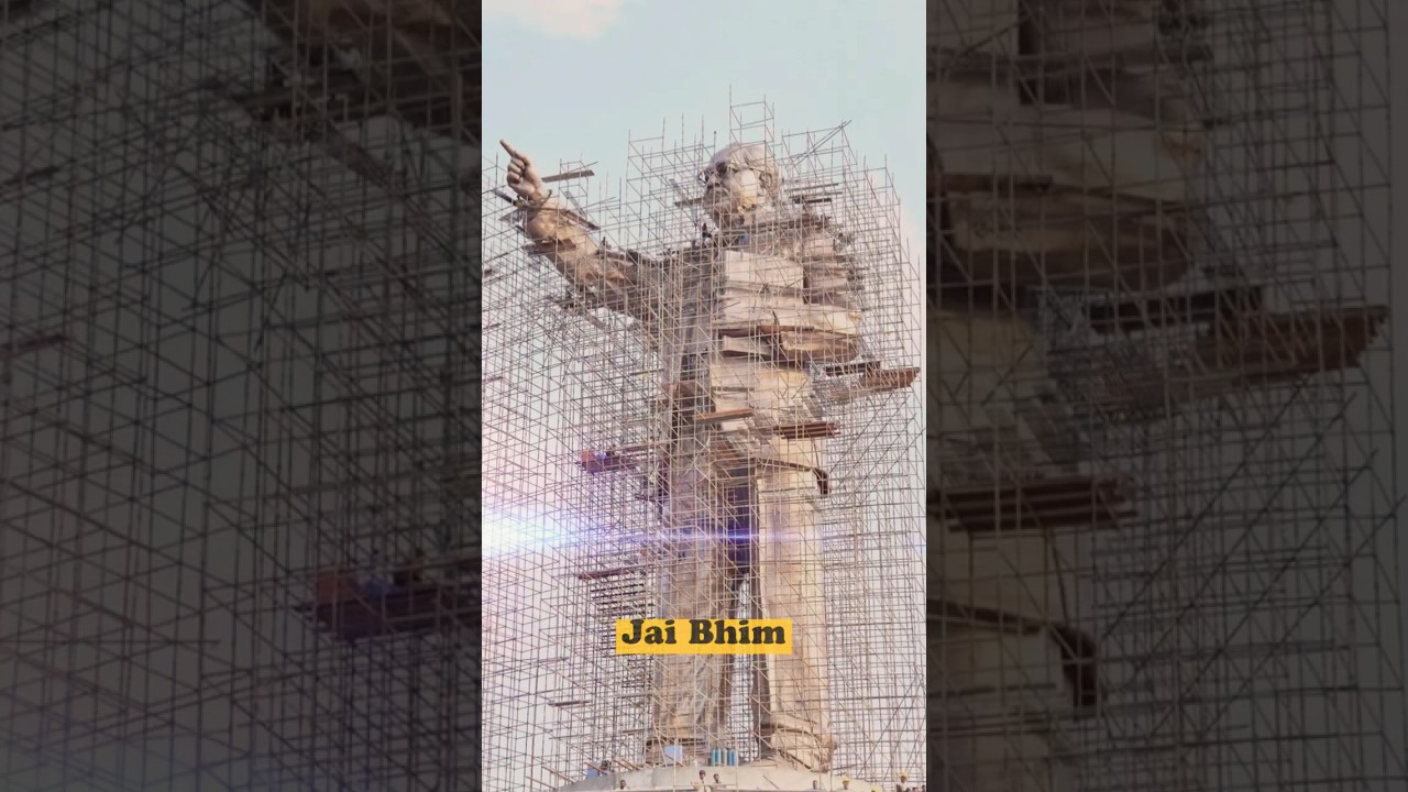 125 Foot Tall Dr. B R Ambedkar Statue #Hyderabad #Drbrambedkar #AmbedkarStatue #JaiBhim #trending