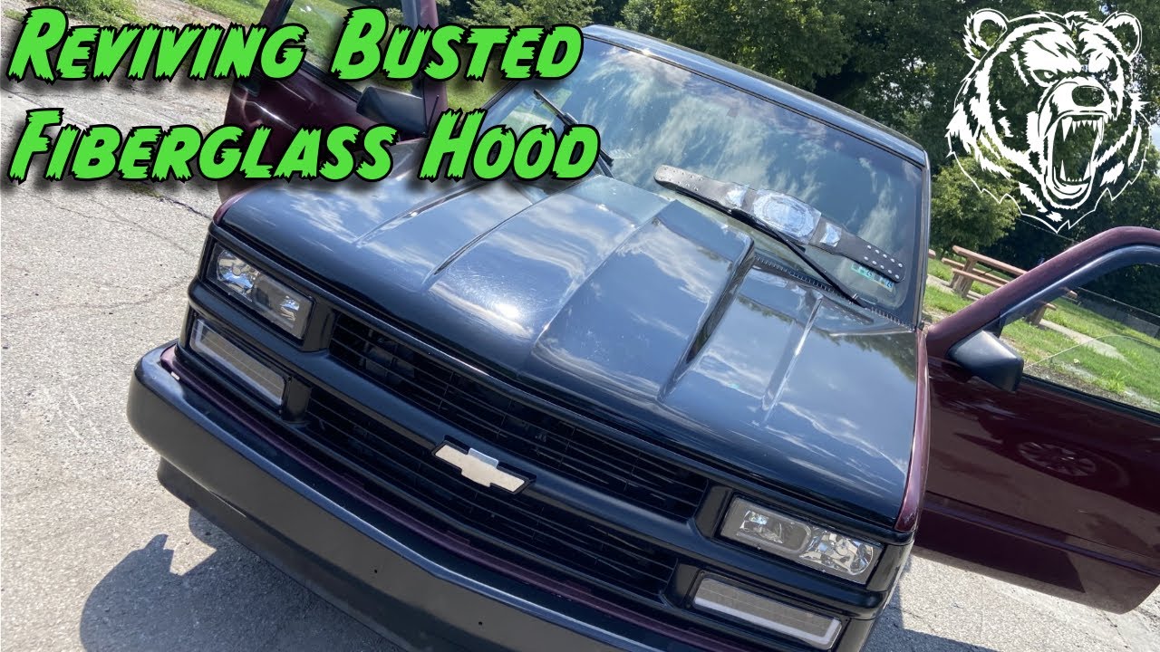 OBS Fiberglass Cowl Hood Brought back to Life Stage 1
