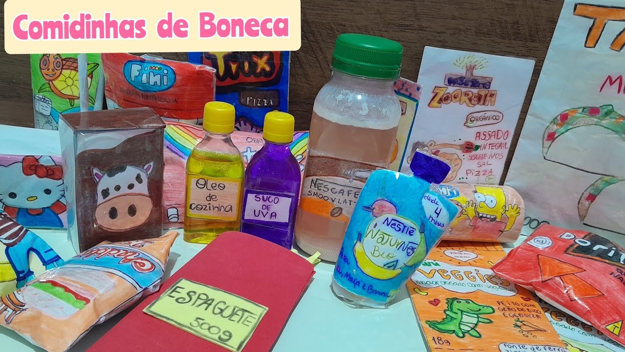 Mostrando Minhas Comidinhas de bonecas-Comidinha de papel