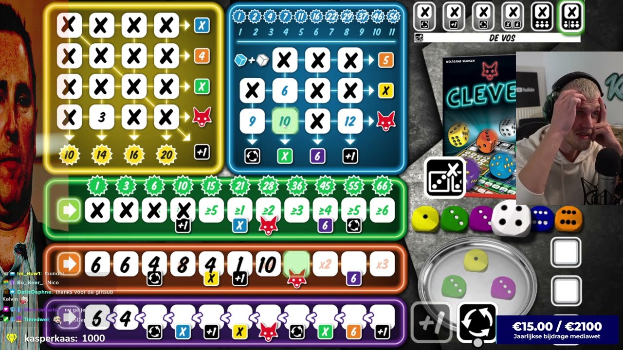 Milan speelt Clever Online (dobbelspel)