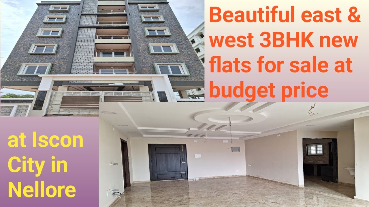 Beautiful east face 3BHK flats for sale at budget price nr Annamayya Circle in Nellore|HR Properties