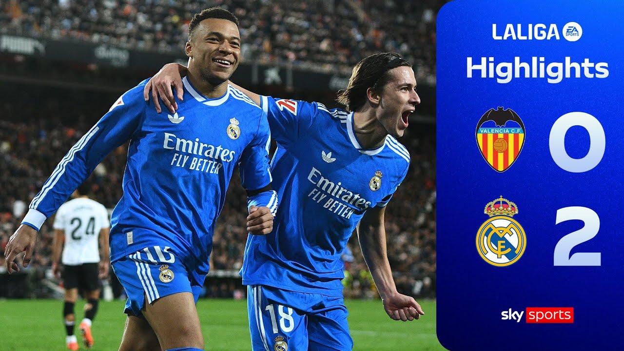 Valencia 0–2 Real Madrid | Professional Win at Mestalla Keeps Title Race Alive