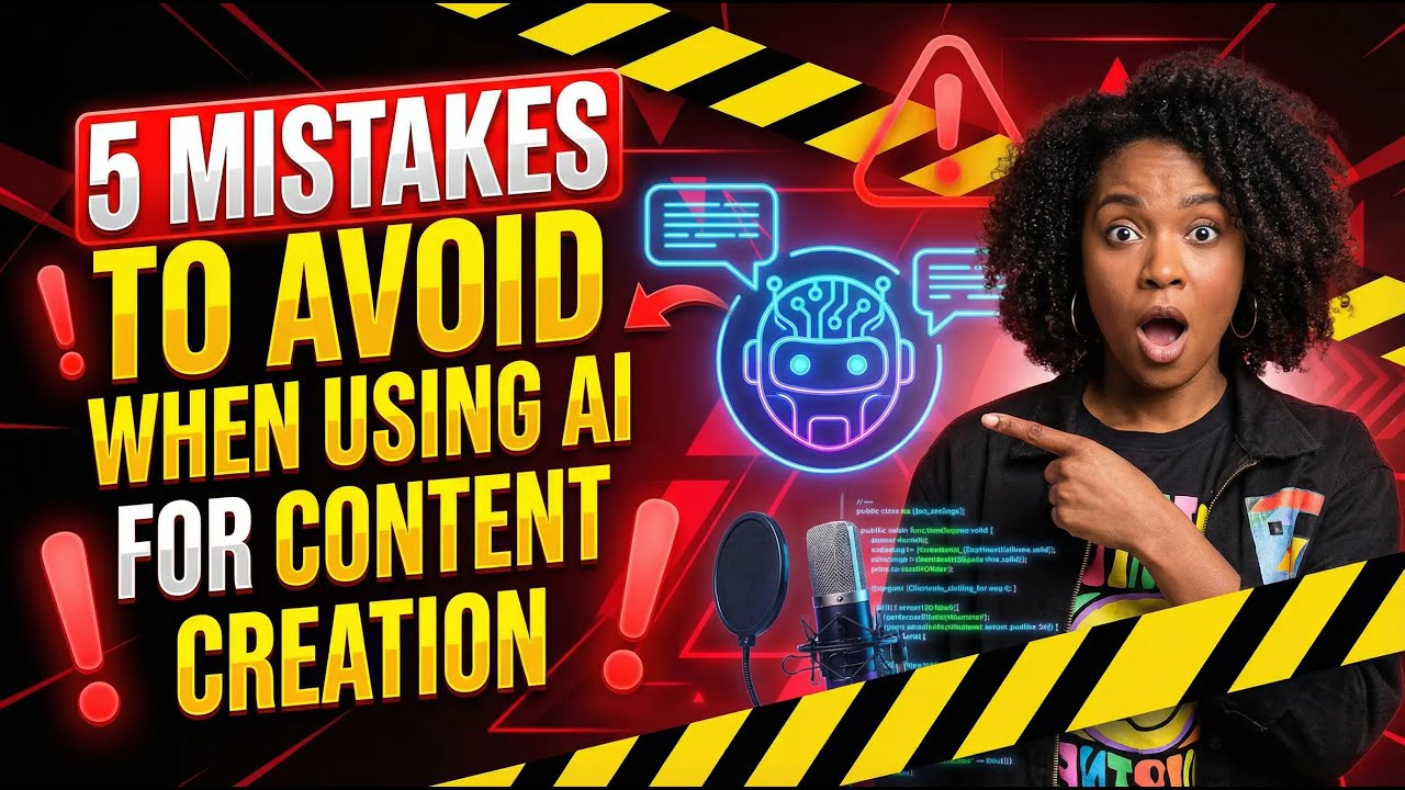 5 MISTAKES TO AVOID WHEN USING AI FOR CONTENT CREATION