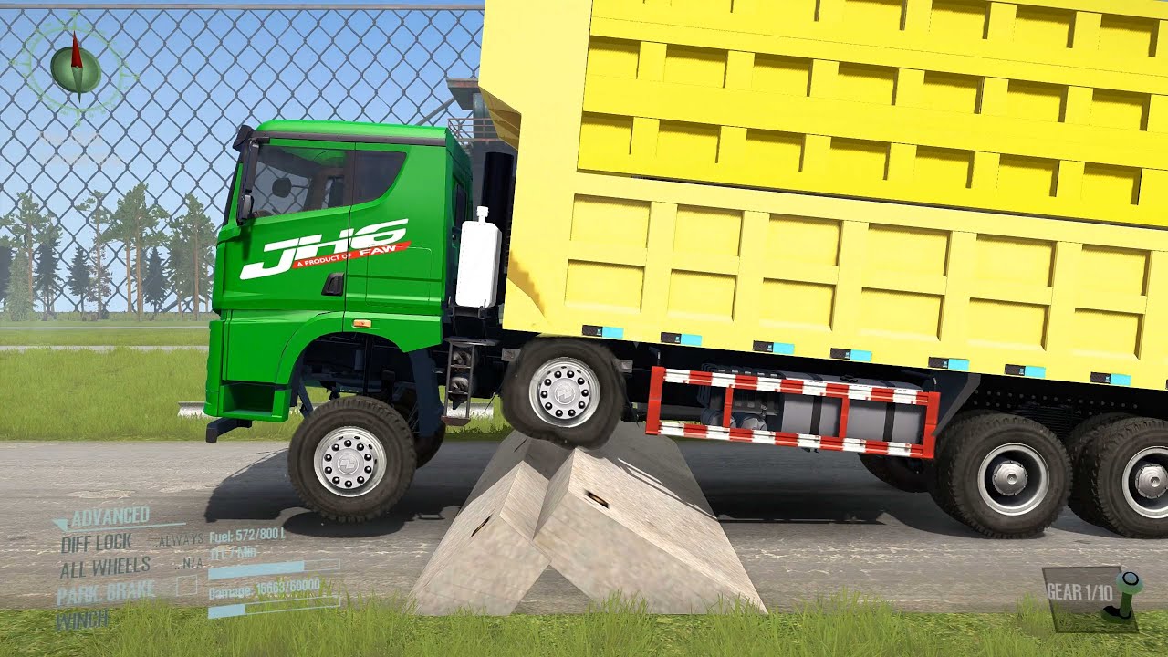 Truck Spinning Tire Mud Mercedes Simulation Game #10 #mudrunner #spintires #simulation