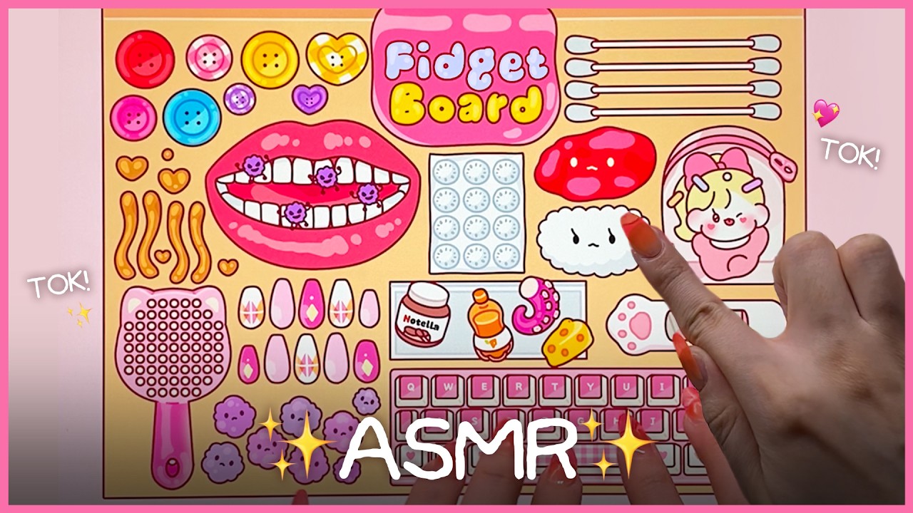 🎀 Моя новая эстетичная доска для снятия стресса | ASMR и мурашки по коже на iPad 🫧