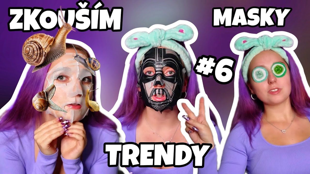 ZKOUŠÍM TRENDY MASKY #6 / ŠNEČÍ SLIZ A JEFREE STAR MASKA?