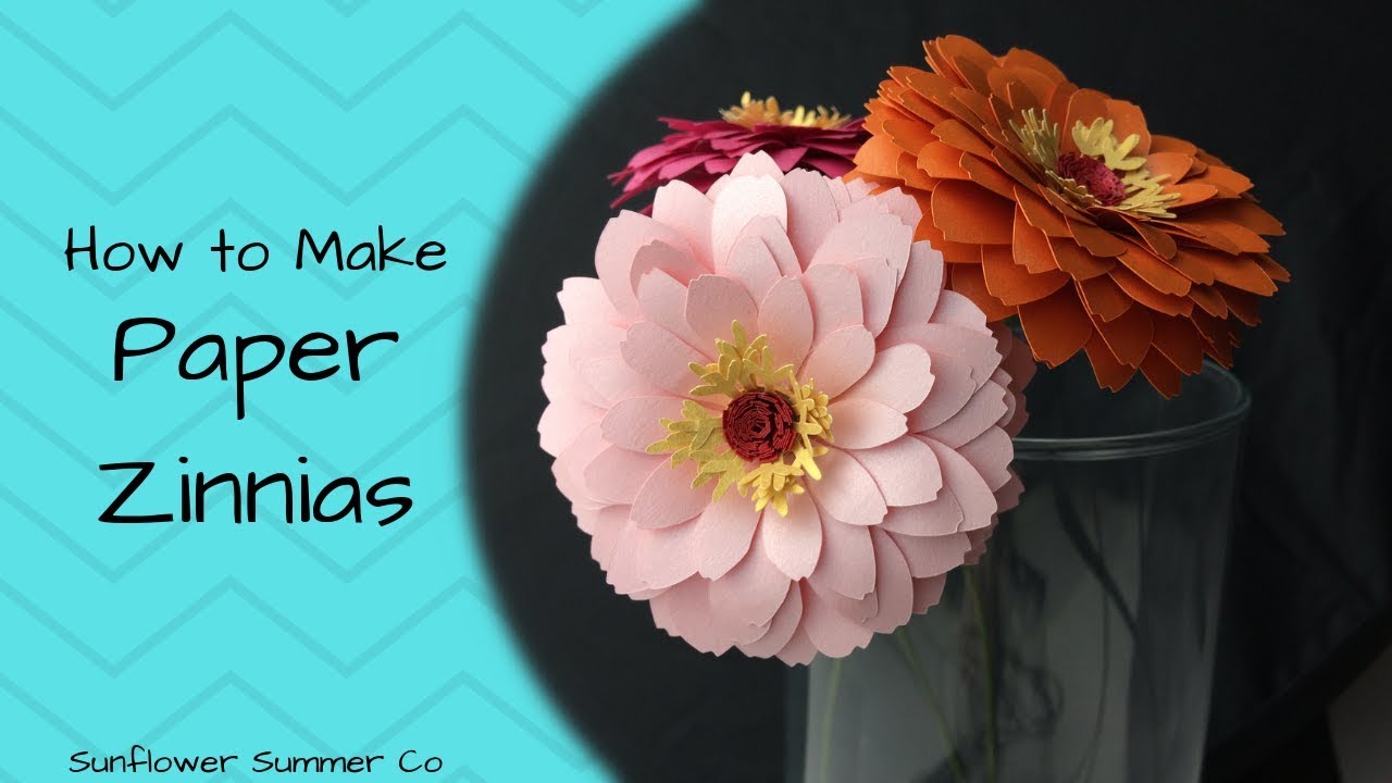 How to Make Paper Zinnias