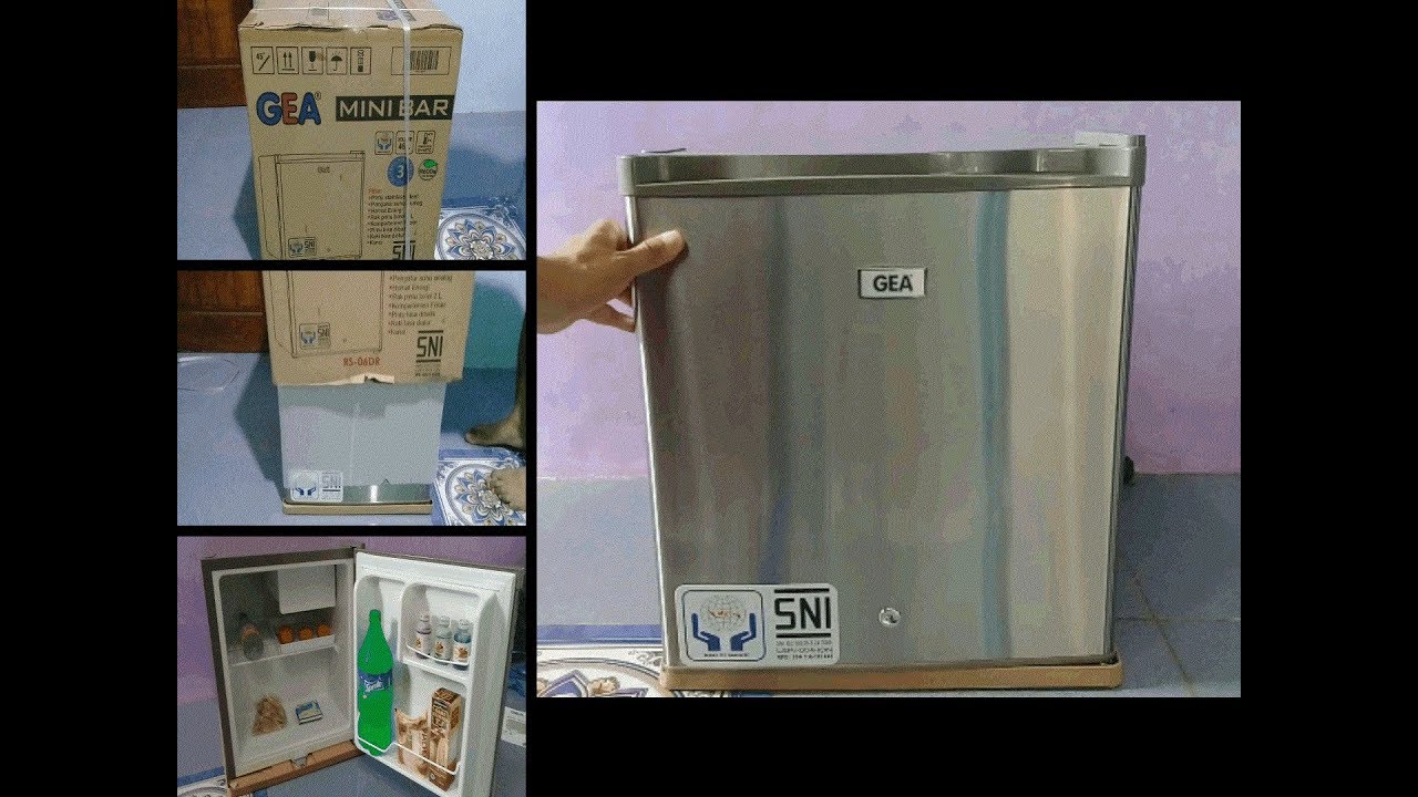 Unboxing GEA Mini Bar RS 06DR - Kulkas Mini