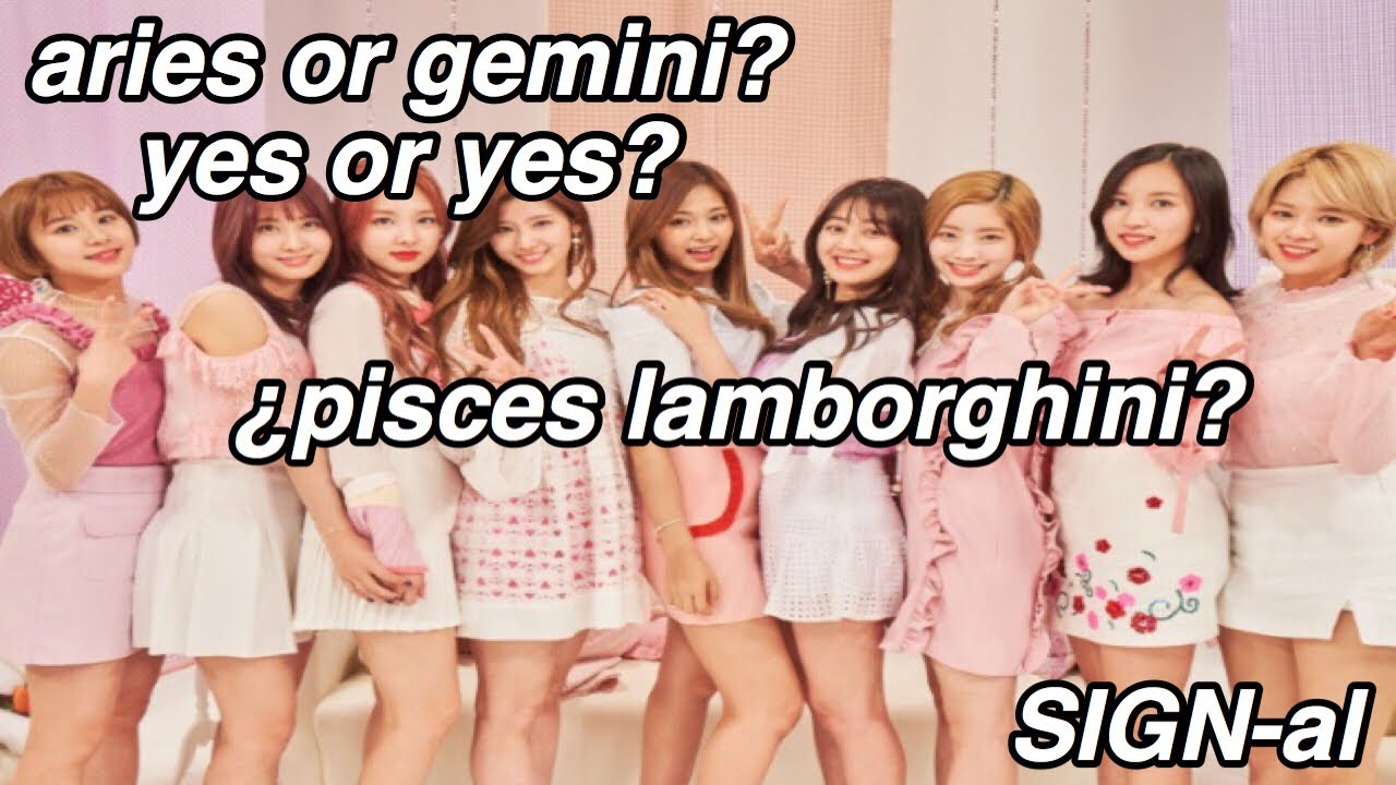 Twice Songs as Zodiac Signs