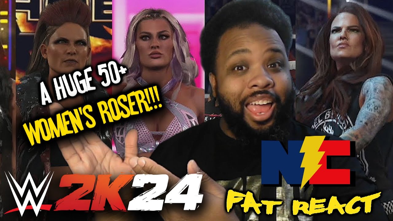 WWE 2K24 ALL Women's Entrances REACTION!!! -The Fat REACT!
