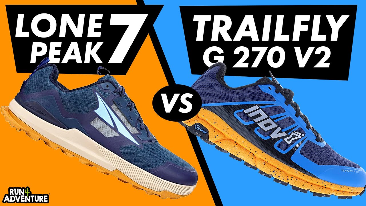 ZERO DROP TRAIL SHOE BATTLE | Altra Lone Peak 7 vs inov-8 Trailfly G 270 V2 | Run4Adventure