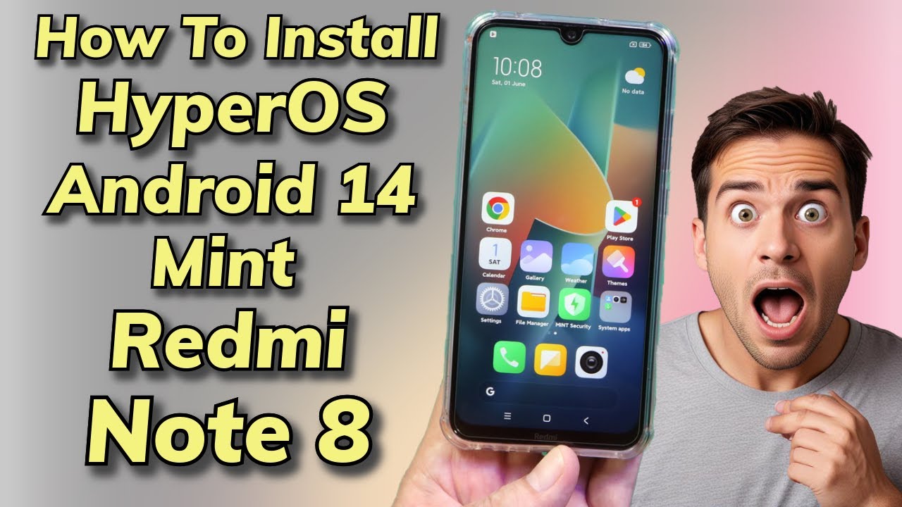 Install HyperOS Mint Android 14 On Redmi Note 8 ginkgo