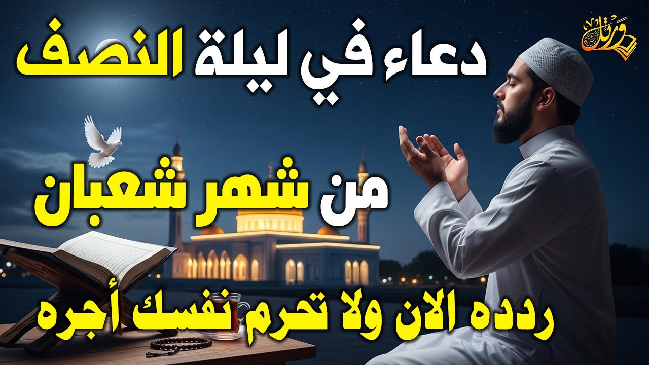 دعاء في النصف من شهر شعبان 🌙 دعاء يفتح لك أبواب الرحمة ويغيّر قدرك | لا تفوّت هذه اللحظات المباركة