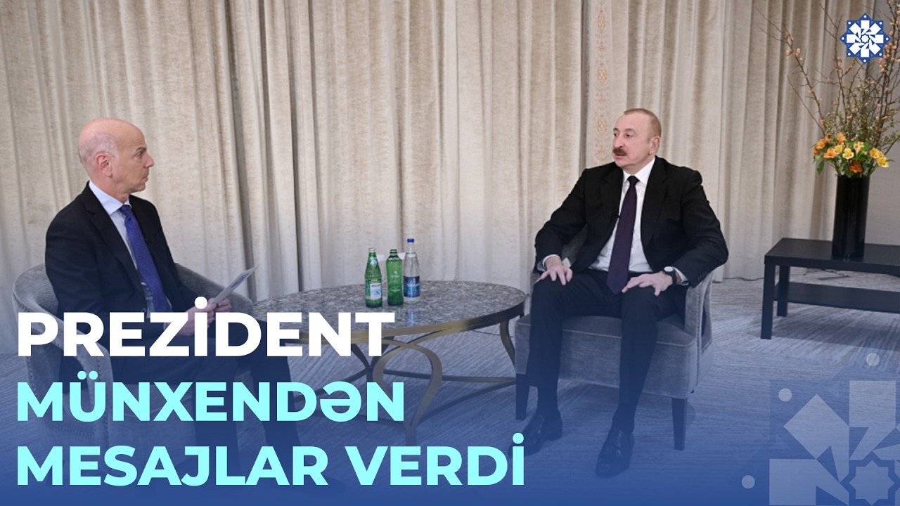 Prezident İlham Əliyev Münxendə “France 24” telekanalına müsahibə verib