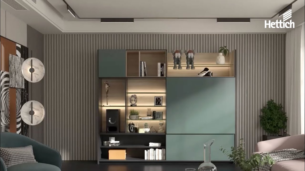Hettich SlideLine M Shutters & Actro5D Drawer Systems : Minimalist Luxury for Your Home