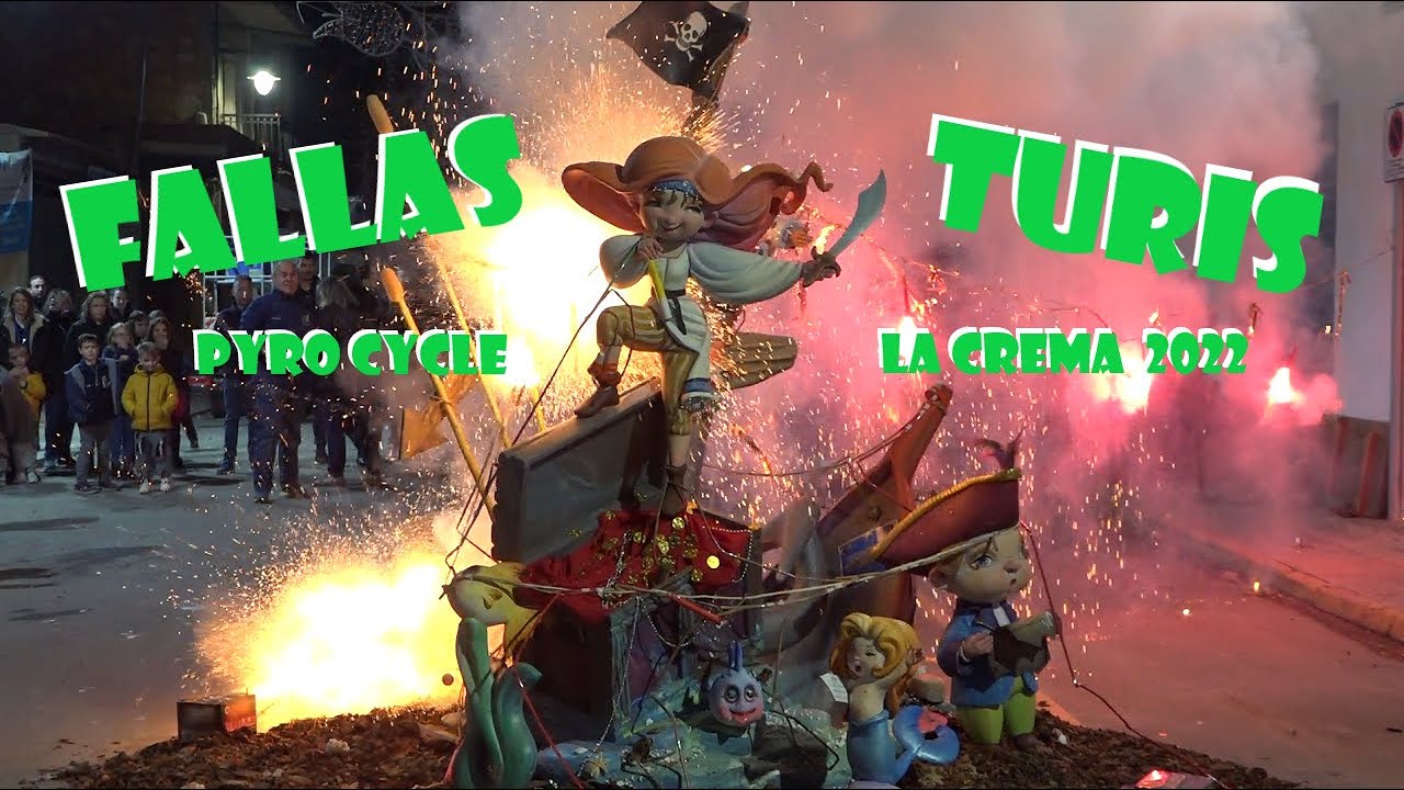 Crema Fallas. Las Fallas Valencia Turis 2022 VIDEO #3/9