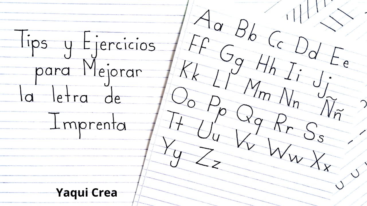 Ejercicios para mejorar la LETRA de MOLDE o Letra de Imprenta 📝 | Aprende a mejorar tu letra