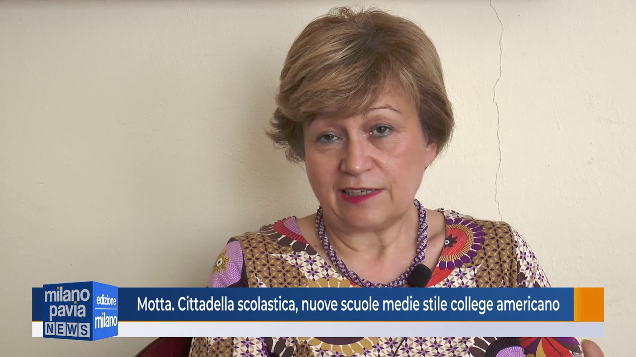 Motta Visconti. Nuove scuole media stile college americane