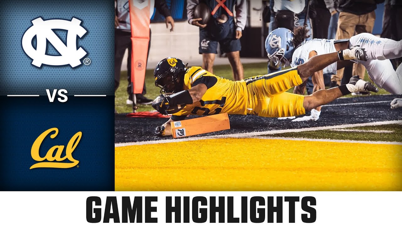 North Carolina vs. Cal Game Highlights | 2025 ACC Football