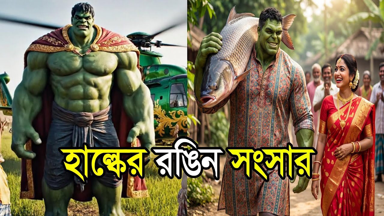 হাল্কের রঙিন সংসার ও শাশুড়ির বিয়ের দাওয়াত! বিশাল মাছের মুড়িঘন্ট দেখে হাল্ক অবাক