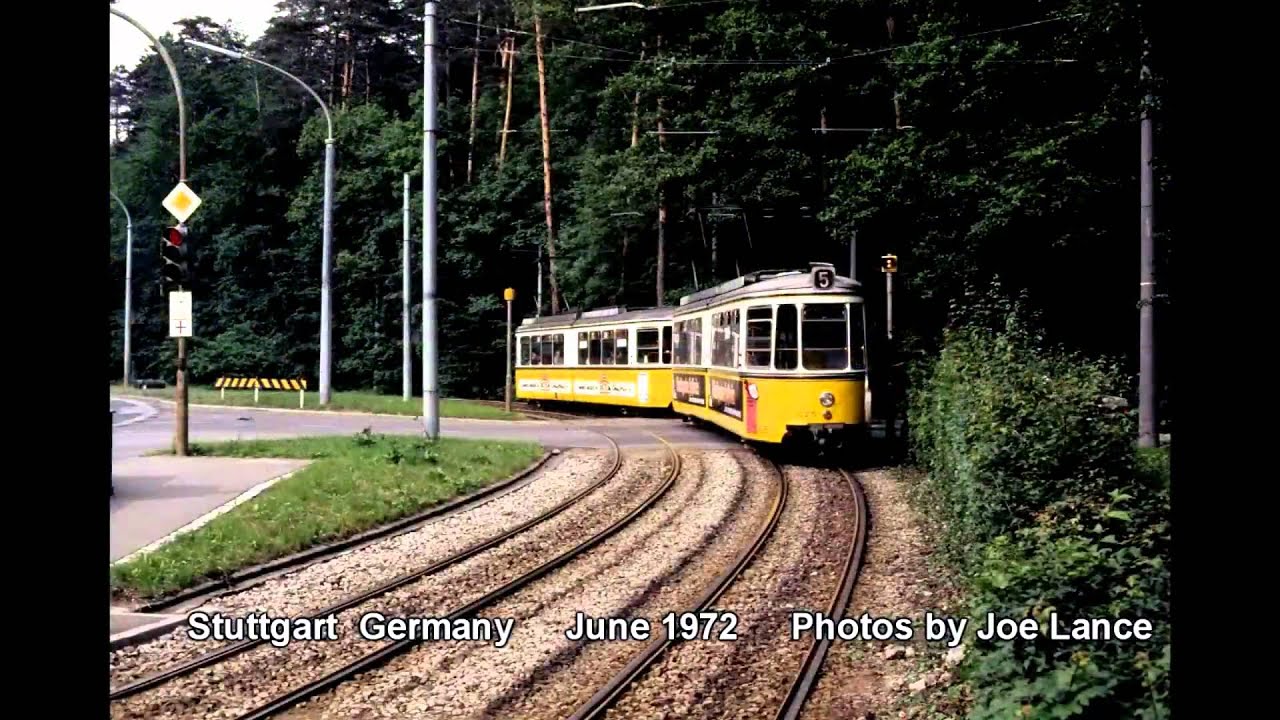 Stuttgart Germany Trams June 1972 Part 2