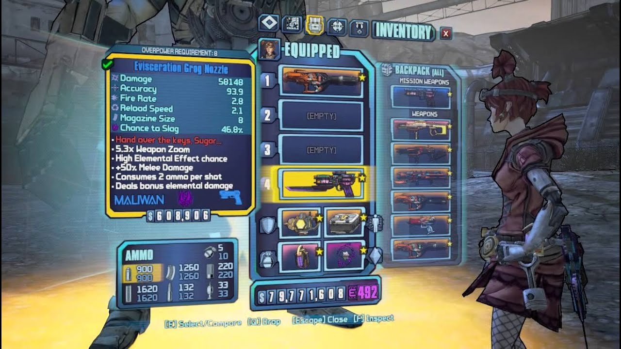 Hyperius insta-killed in OP8 by Gaige with Grog/Norfleet and 600 stacks