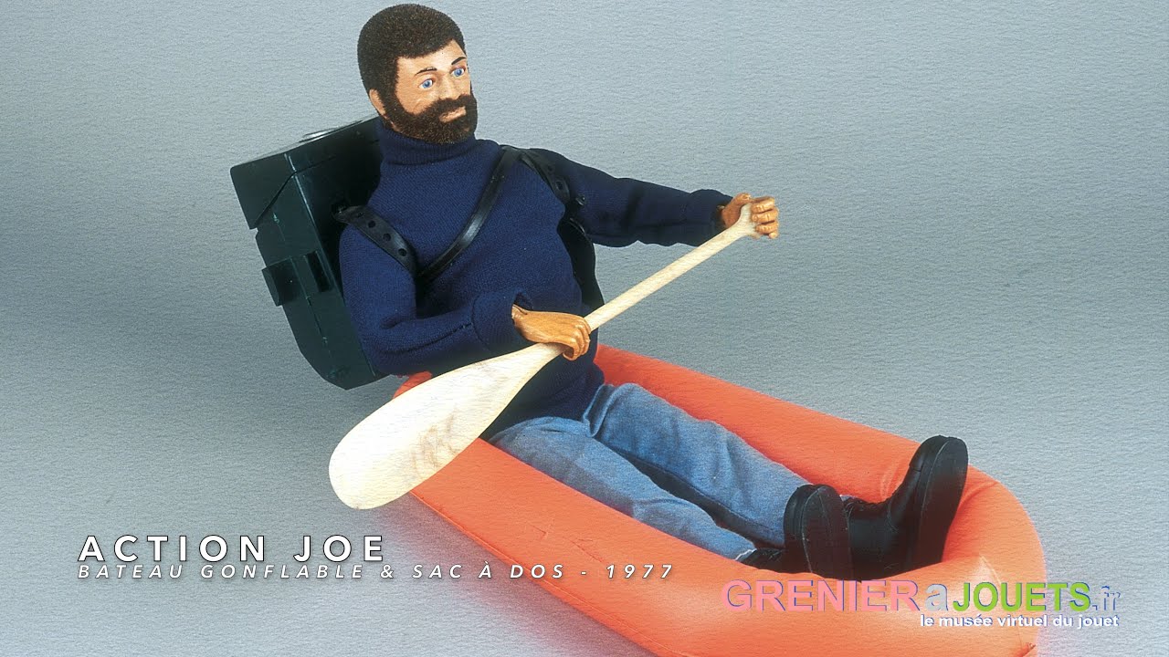Action Joe - Sac &agrave; dos avec bateau gonflable ref 7913 - 1977