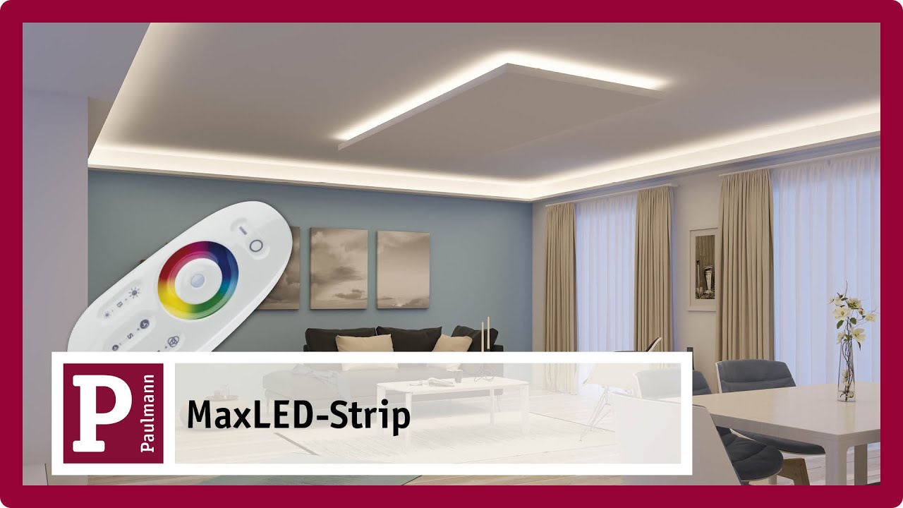 Indirekte blendfreie LED Raumbeleuchtung mit MaxLED Strips