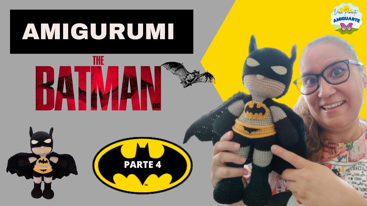 BATMAN  Amigurumi 🦇 #Passo a Passo#🦇 PARTE 4
