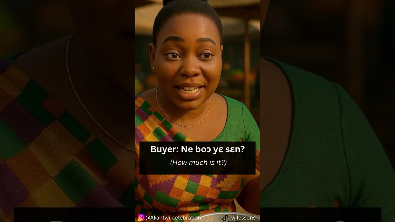 Simple Market conversation | Ghana|Twi|language | Study |learning