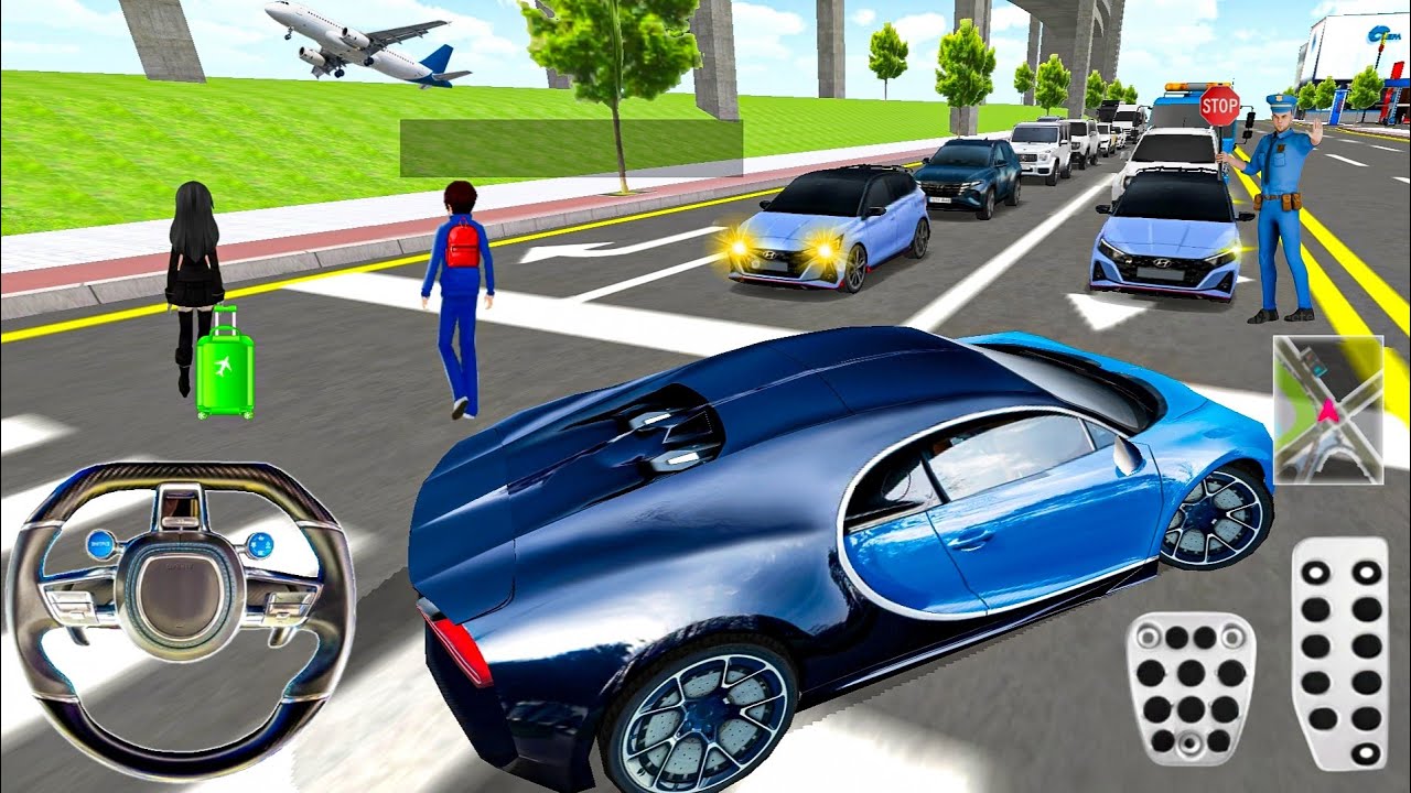 👑BUGGATI Car Chiron City 🏙️ in Stuck _3D Driving class Android Gameplay i0s // 2026#viralvideo 