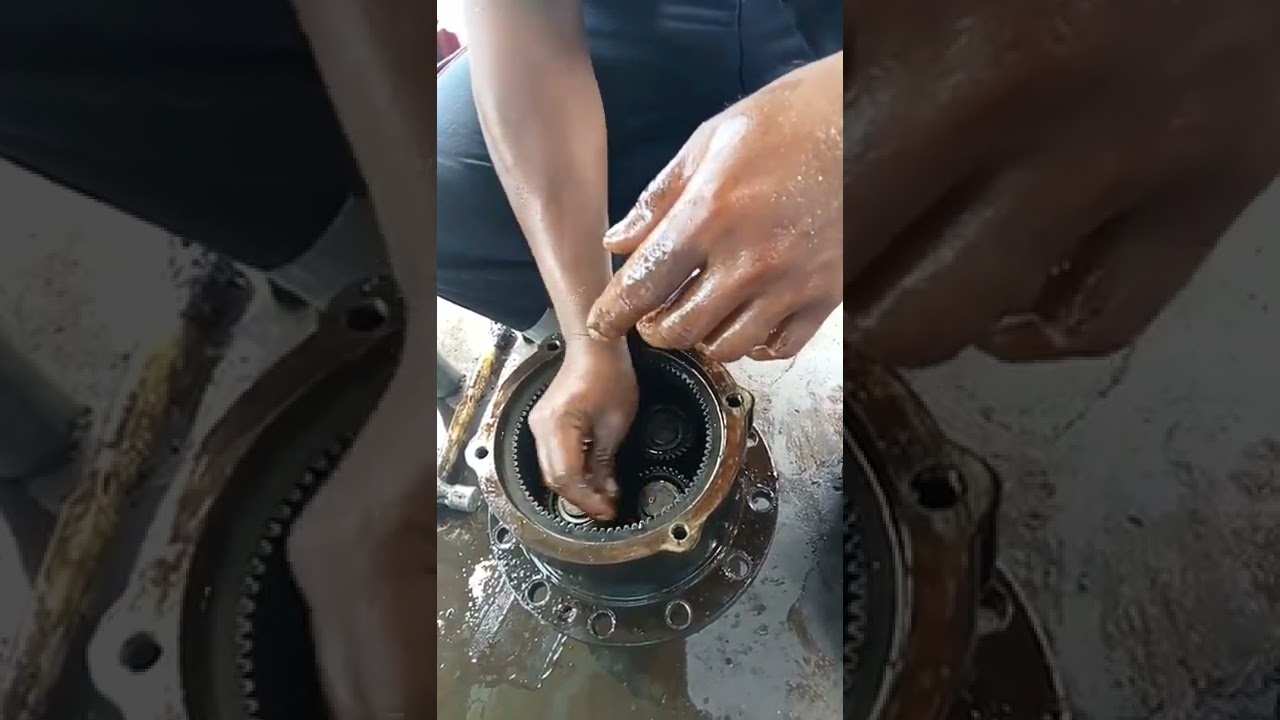 disassenble of cat m315 swing gear box