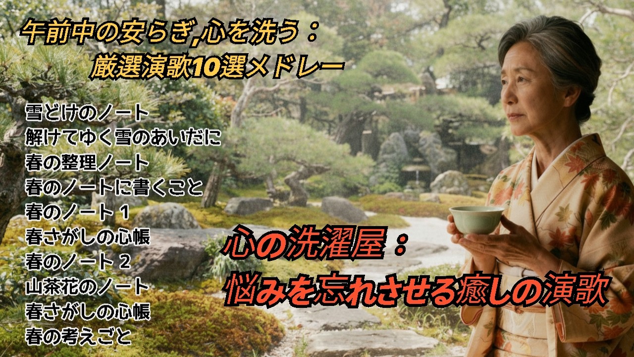 心を洗い流す厳選エンカ10曲メドレー (5) #演歌 #哀愁 #懐メロ #昭和歌謡カバー #歌ってみた #