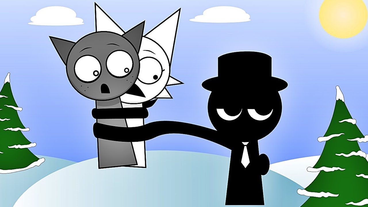 Sprunki Black Spokes Mostly Everyone 🎩 Remix &ndash; Animation Meme