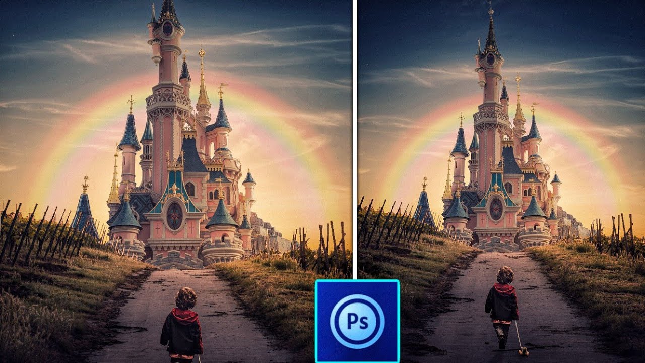 PS Touch Tutorial - My Way To DISNEYLAND photo manipulation in ps touch/android