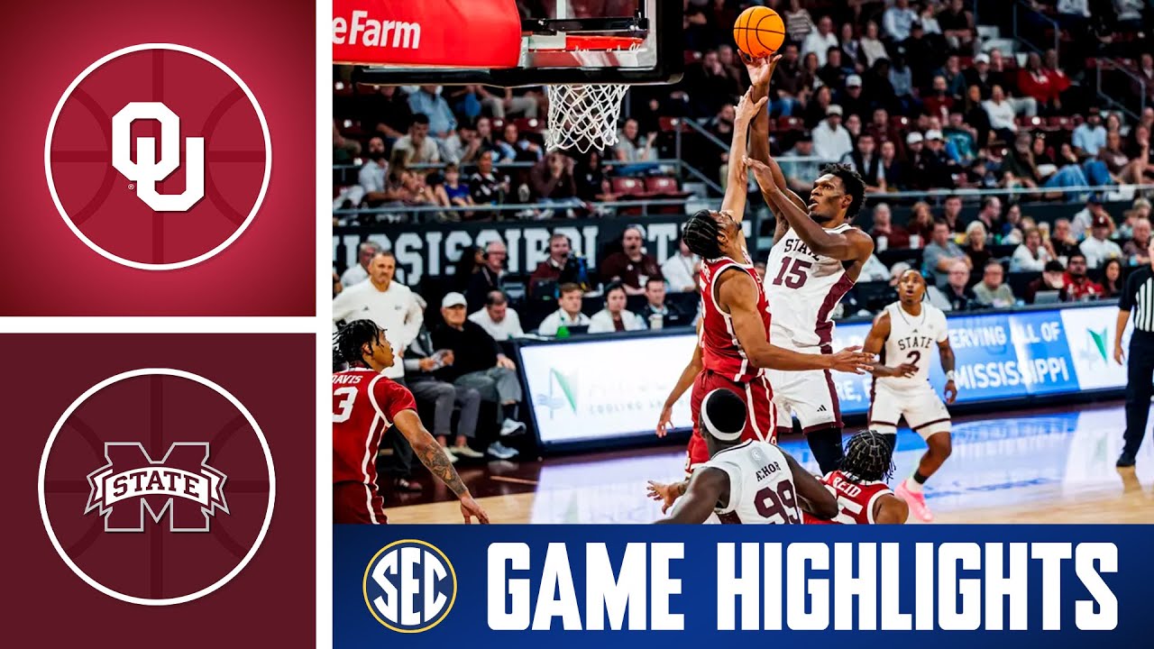 Oklahoma Sooners at Mississippi State Bulldogs | Game Highlights | 2026 SEC Men's Basketball