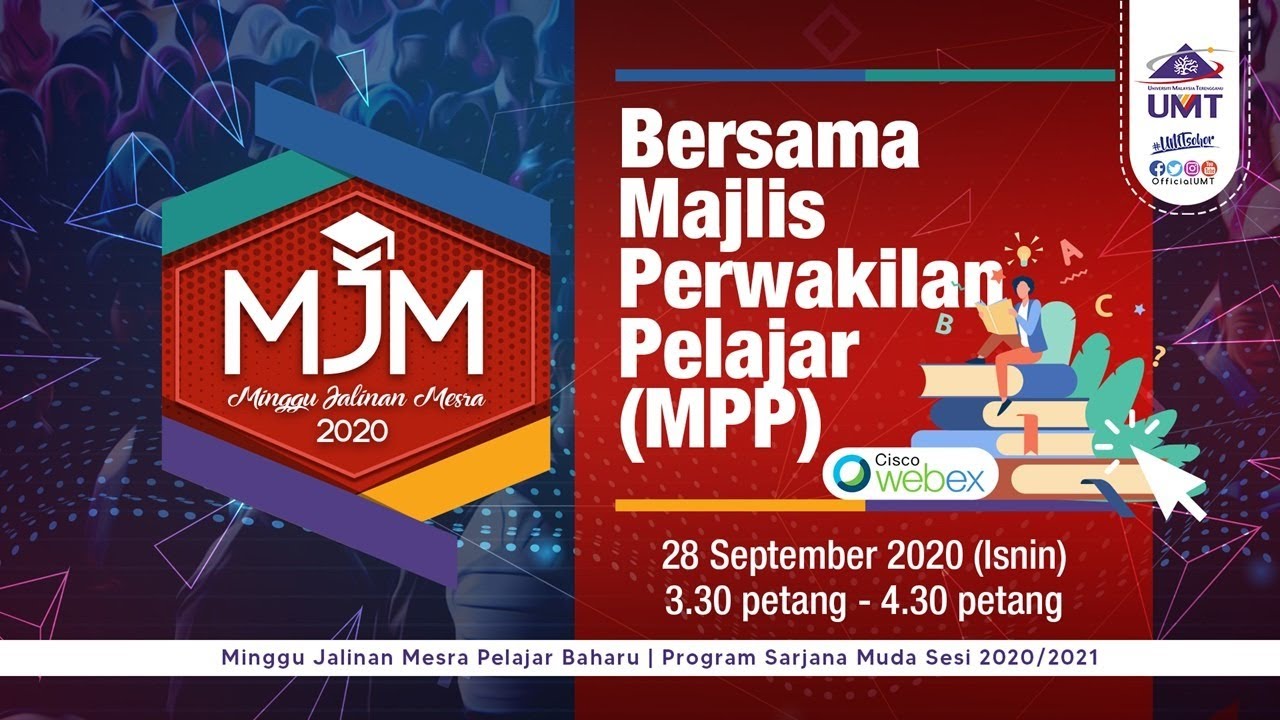 ((LIVE))@28/9/2020: Siri Live MJM Program Sarjana Muda Sesi 20/21  ‘Taklimat Bersama MPP UMT'