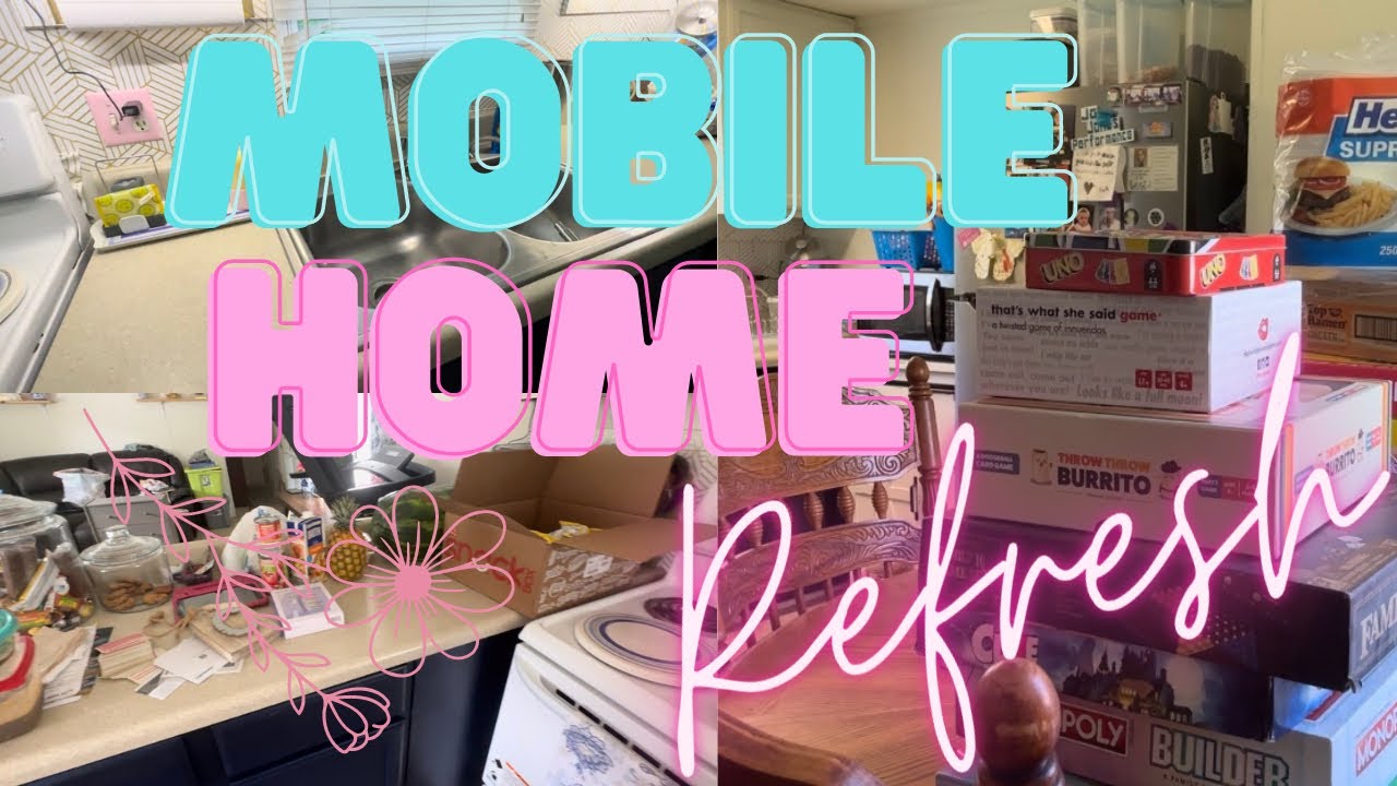 *NEW* MOBILE HOME REFRESH | after disaster clean with me | reset my home