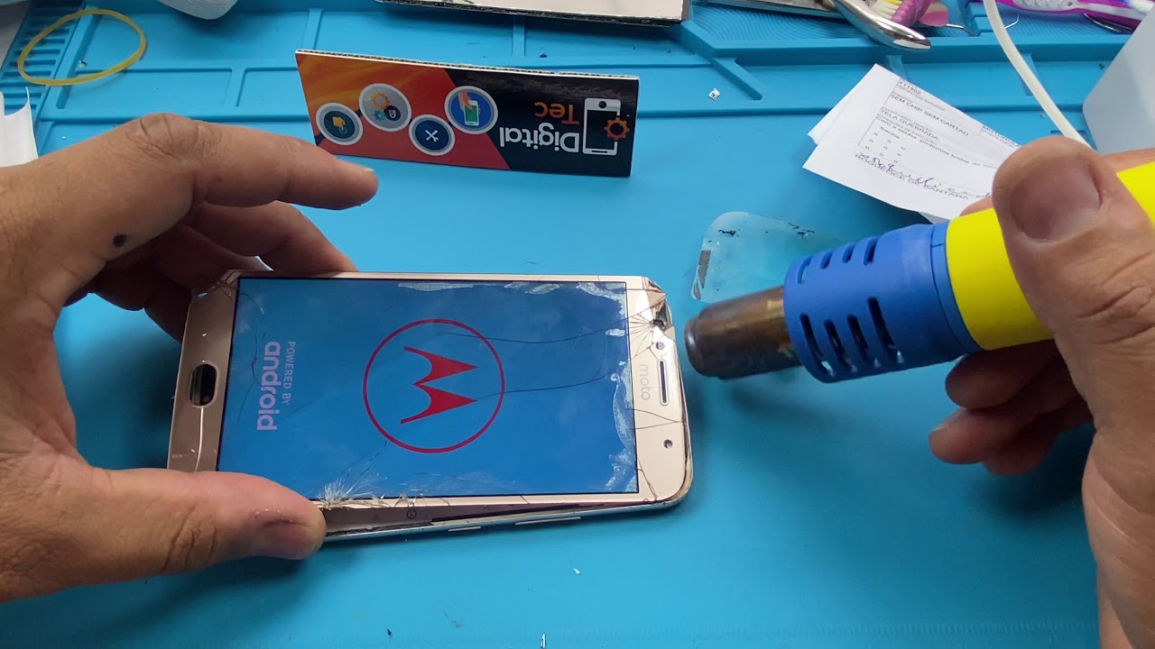 Veja como abrir moto G5 Plus sem quebrar a tela  Curso de Conserto e manutenção de celulares