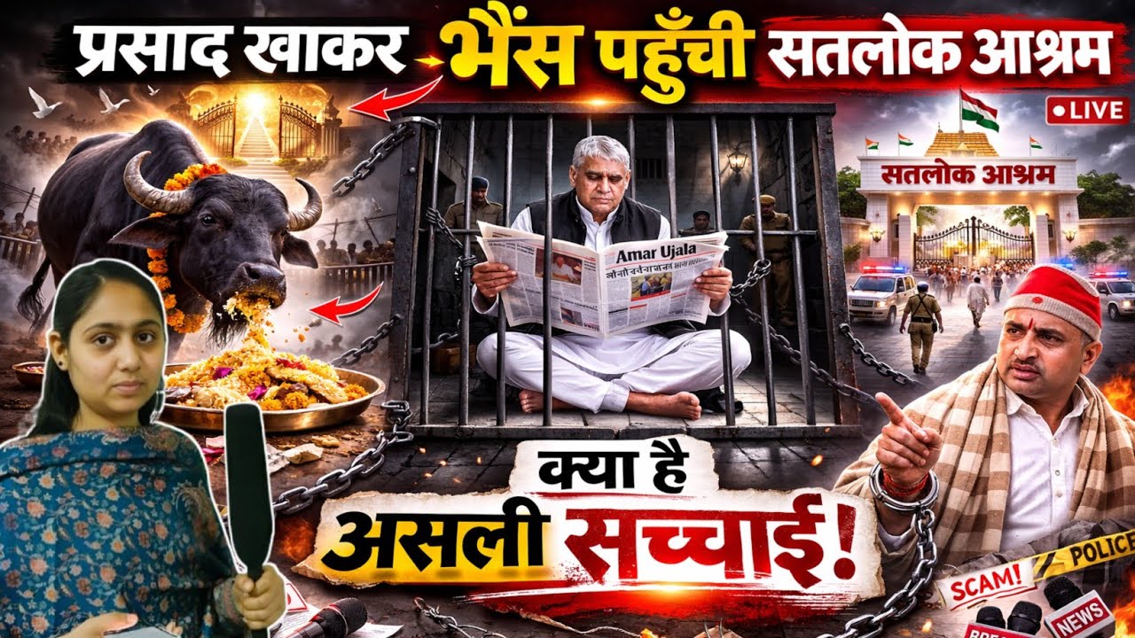 🔥रामपाल जी का जेल जाने का असली कारण😱प्रसाद खाकर भैंस पहुंची आश्रम क्या है सच्चाई?😳 l #santrampalji
