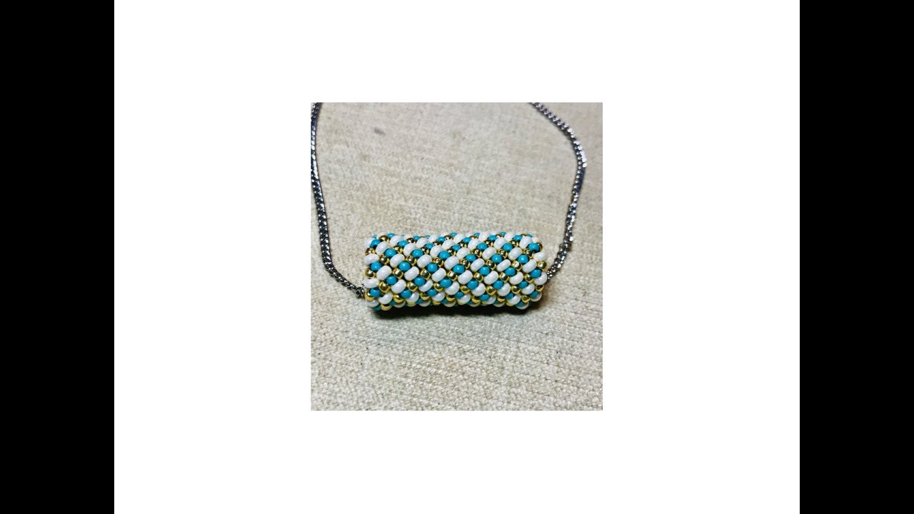 Modified Chenille stitch tube (re-do)