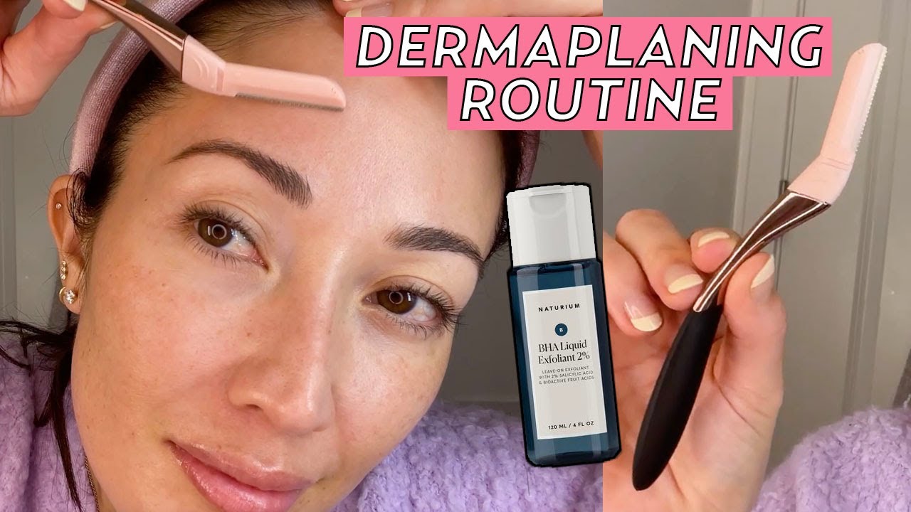 Dermaplaning At Home Using Naturium Skin Care & the Best Exfoliating Tool