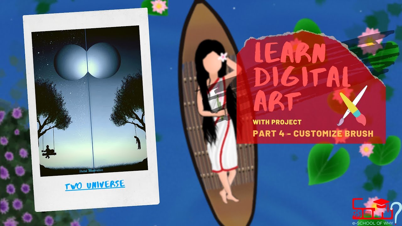 Digital Art for Beginners - Tutorial-4 ।। Infinite painter ।। EschoolOfWhy