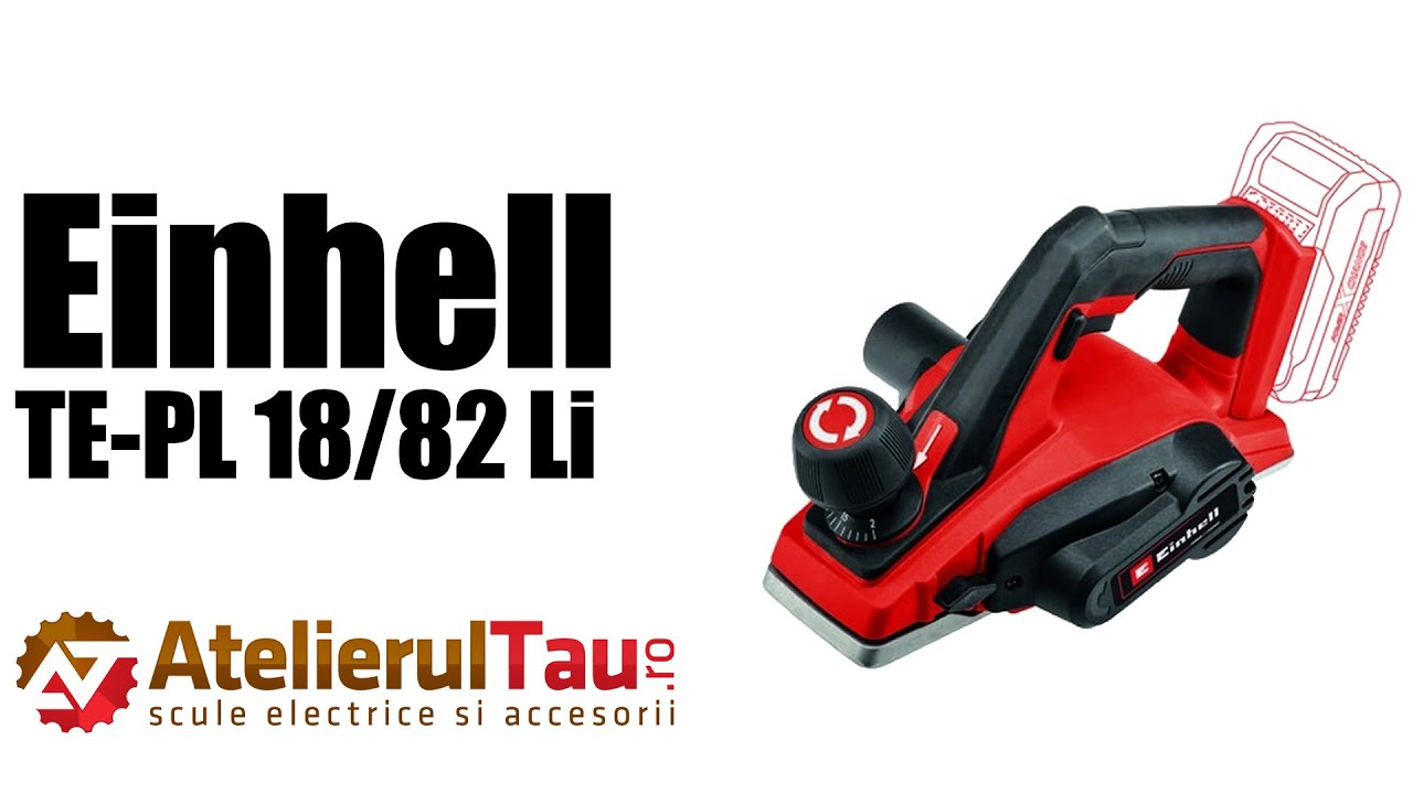 Einhell TE-PL 18/82 Li PXC - Rindea,  acumulatori 18 V,  - Ah - Prezentare&Test in sarcina