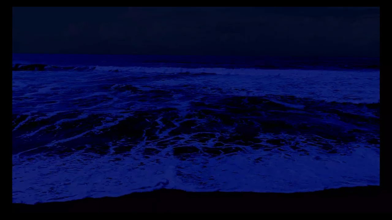 Soothing Ocean Waves for Deep Sleeping 💤 For Insomnia: Dark Ocean Waves for Fast Sleep Relief