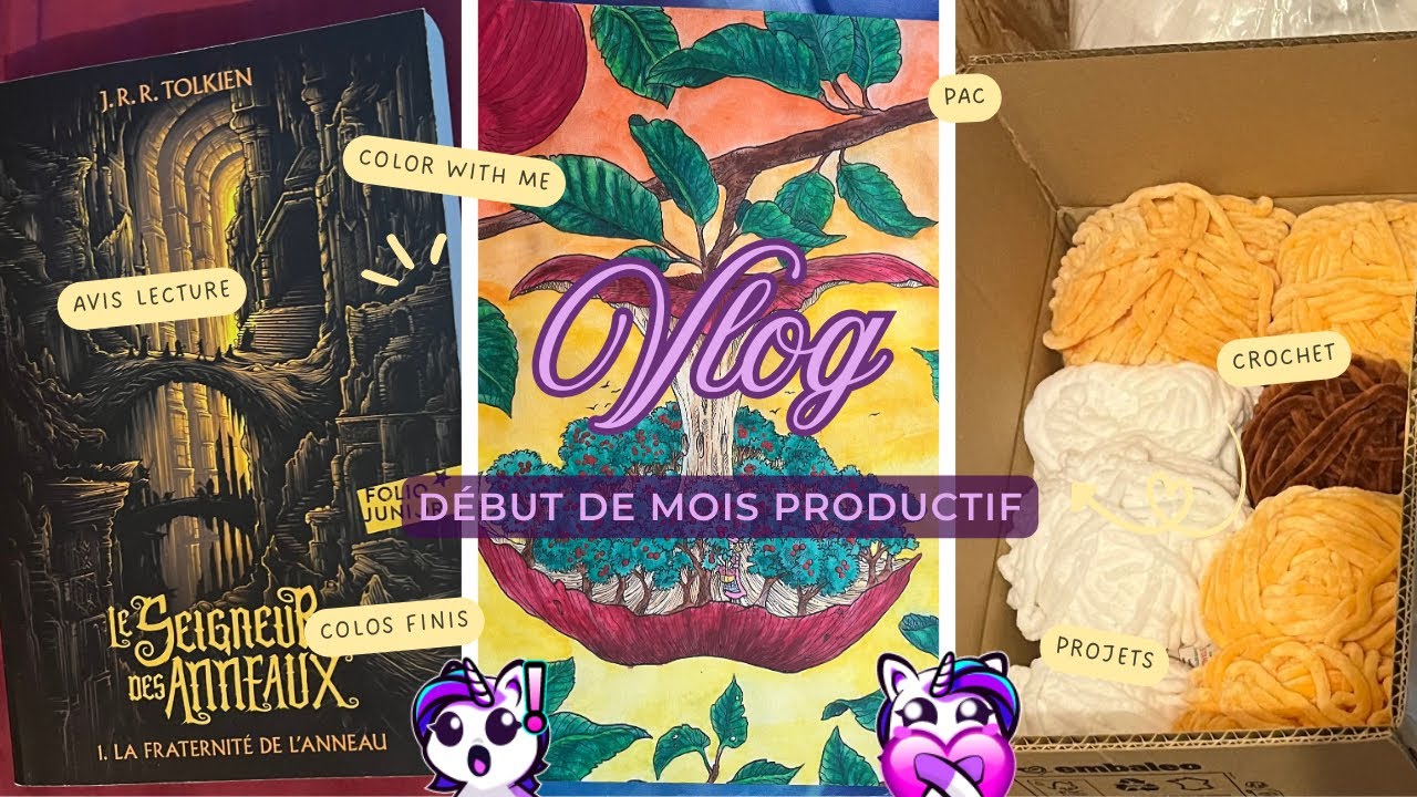 Vlog Coloriage : Deux semaines très remplies en coloriage