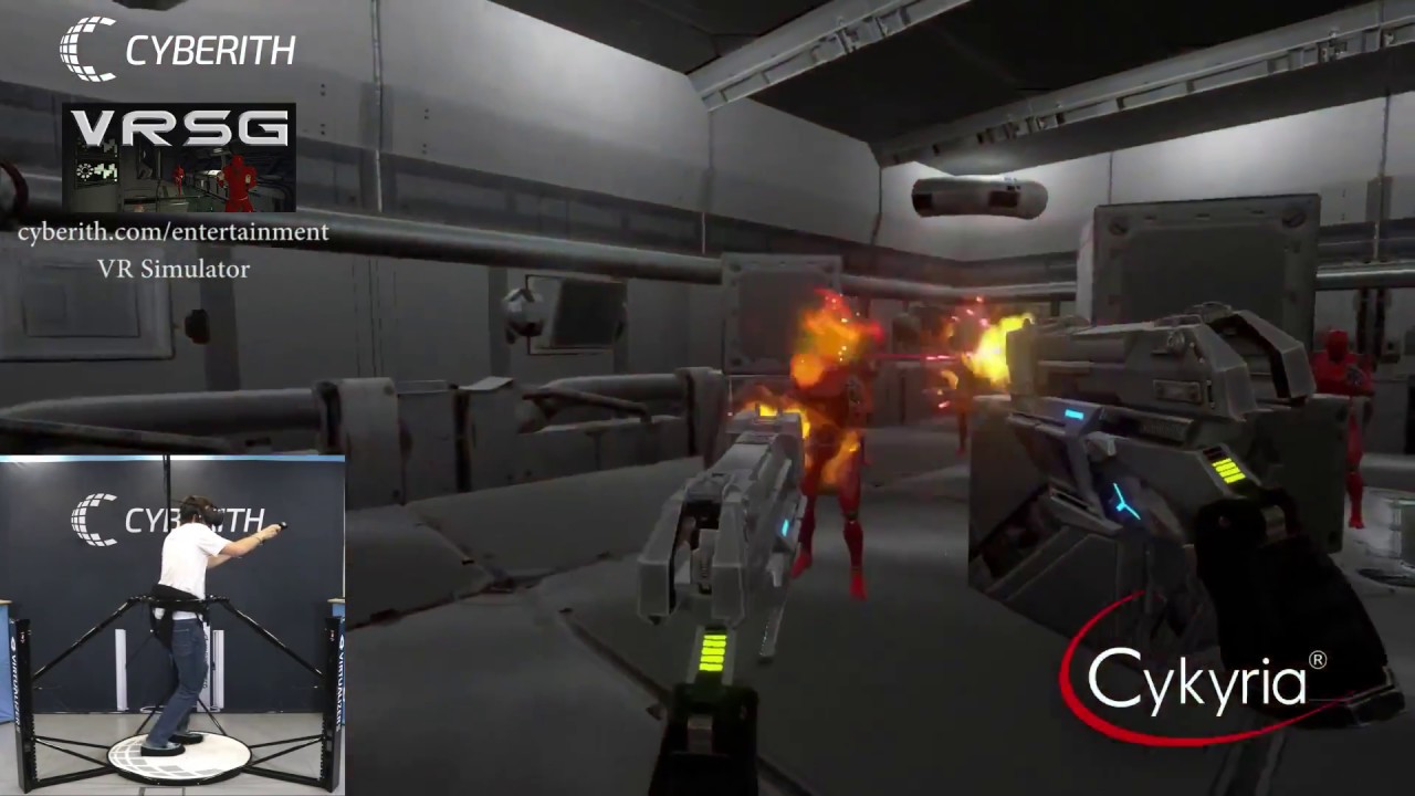 Cyberith Virtualizer Elite With Cykyria VR Shooter Guns