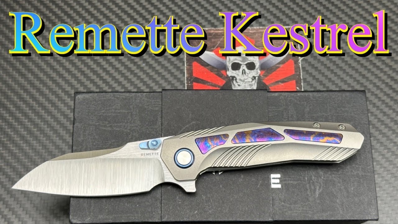 Remette Kestrel titanium/timascus/hollow grind ! plus disassembly !